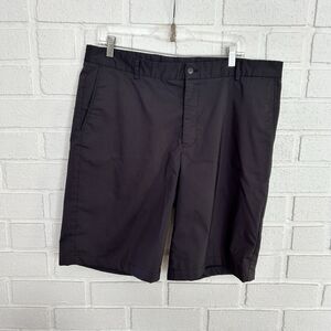 Slazenger Golf Shorts Mens 38 Black Striped Texture Pockets